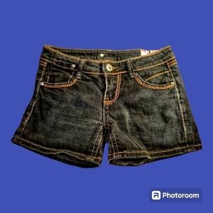 3/$30 1ST KISS Black Denim Booty Shorts